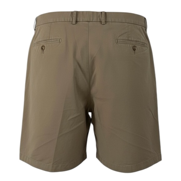 Peter Millar Mens 38 Khaki Shorts Casual Flat Front Chino Golf - Picture 2 of 3